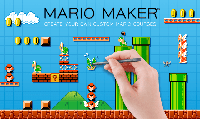 Super Mario Maker, la machine à faire des jeux Mario. Sortie le 11 Septembre 2015